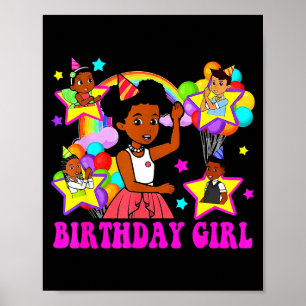 Verjaardagsmeisje gracie roze pop familie decorati poster