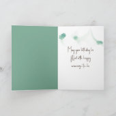 Verjaardagsmeisje in de zomertuin kaart (Binnen)