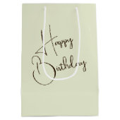 Verjaardagsmeisje in de zomertuin medium cadeauzakje (Achterkant)