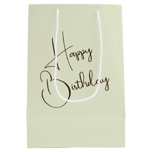 Verjaardagsmeisje in de zomertuin medium cadeauzakje (Achterkant)