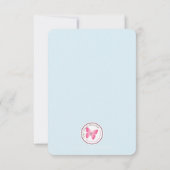 Verjaardagsmeisje in Overall Roodharige Kaart (Achterkant)