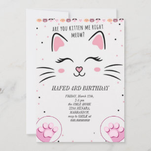 verjaardagsmeisje kat meisjes katten katje schatti kaart