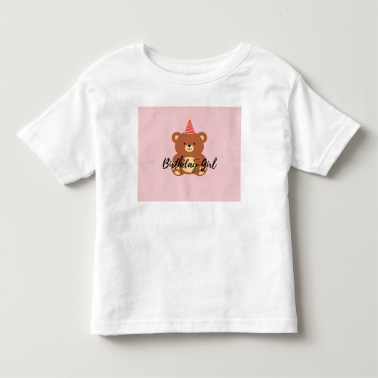 Verjaardagsmeisje  kinder shirts (Voorkant)