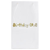 Verjaardagsmeisje! Klein Cadeauzakje (Achterkant)