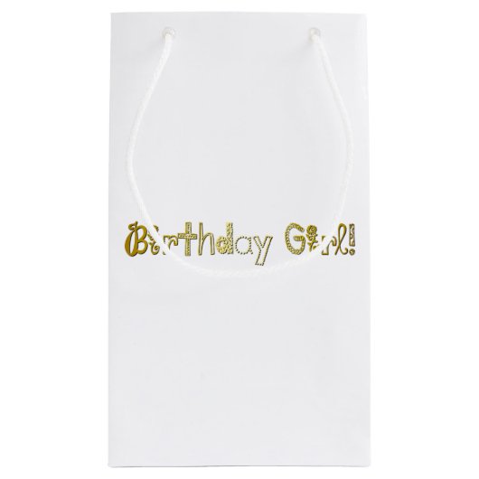 Verjaardagsmeisje! Klein Cadeauzakje (Achterkant)