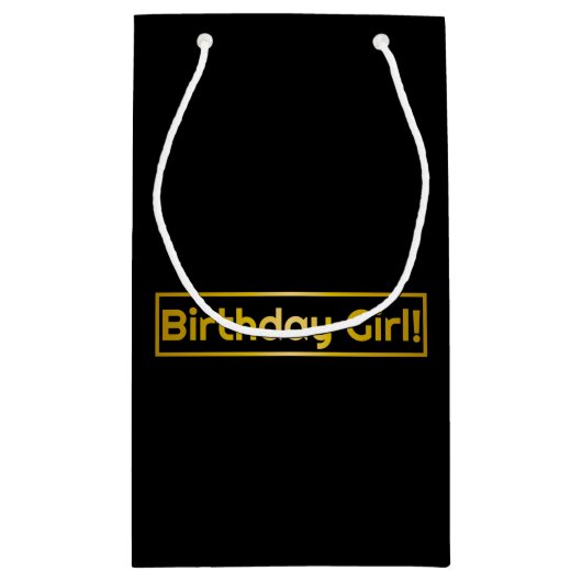 Verjaardagsmeisje! Klein Cadeauzakje (Achterkant)