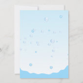 Verjaardagsmeisje Kleurrijke Zee Dieren Themafeest Kaart (Achterkant)