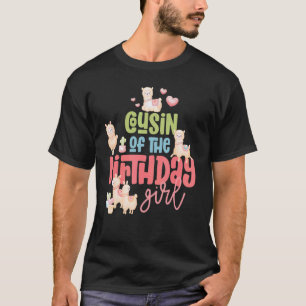 Verjaardagsmeisje Lama Feest Llamazing T-shirt