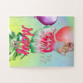 Verjaardagsmeisje  legpuzzel (Horizontaal)