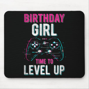 Verjaardagsmeisje Level Up Videospel Verjaardagsfe Muismat