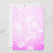 Verjaardagsmeisje met aardbeienharten donkerblauw bedankkaart (Achterkant)