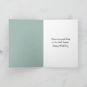 Verjaardagsmeisje met pluizige paardenbloem kaart (Binnen)