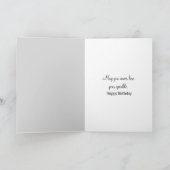 Verjaardagsmeisje met rode lippenstift kaart (Binnen)