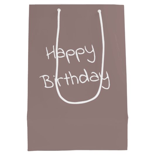 Verjaardagsmeisje met schuur en Amerikaanse vlag Medium Cadeauzakje (Achterkant)