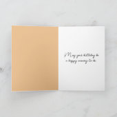 Verjaardagsmeisje met zonnebloem gloed kaart (Binnen)