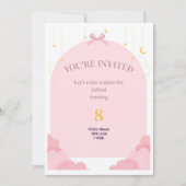 Verjaardagsmeisje nodigt Kaart uit (Voorkant)