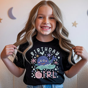 Verjaardagsmeisje Onder de Zee Wal Zeester T-shirt