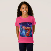 Verjaardagsmeisje op 7 t-shirt (Voorkant volledig)