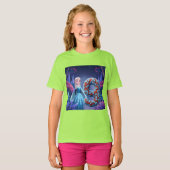Verjaardagsmeisje op 9 t-shirt (Voorkant volledig)