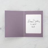 Verjaardagsmeisje op schommel met maan kaart (Binnen)