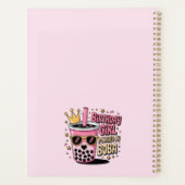 Verjaardagsmeisje Powered by Boba Bubble Tea Feest Planner (Achterkant)