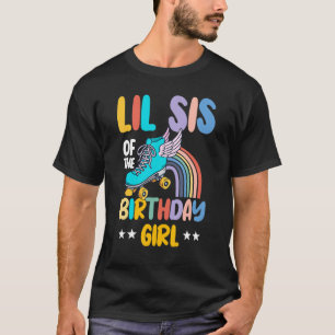 Verjaardagsmeisje Roller Skates Schaatsen T-shirt