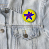Verjaardagsmeisje Schattig Gepersonaliseerd Ronde Button 5,7 Cm (In situ)