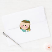 Verjaardagsmeisje sticker (Envelop)