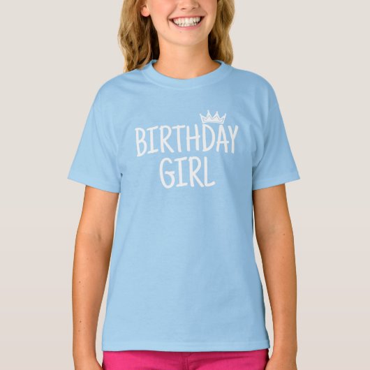 Verjaardagsmeisje T-shirt (Voorkant)