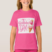 Verjaardagsmeisje T-shirt (Voorkant)