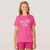 Verjaardagsmeisje T-shirt (Voorkant volledig)