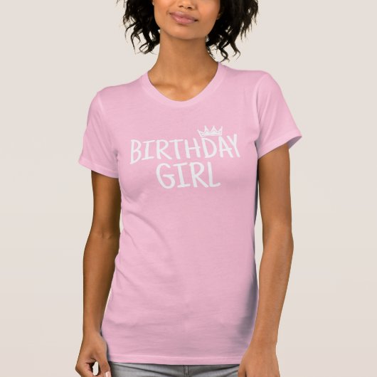 Verjaardagsmeisje T-shirt (Voorkant)