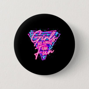 Verjaardagsmeisje Verjaardagsfeest Meisjes gewoon  Ronde Button 5,7 Cm