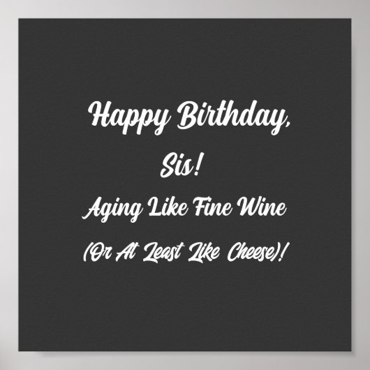 ฺVerjaardagsmeisje, Verjaardagsjongen, Grappige Ve Poster (Voorkant)