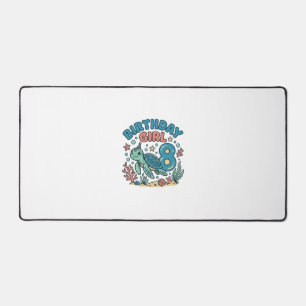 Verjaardagsmeisje Zeeschildpad 8e Verjaardag Shirt Bureaumat