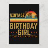 verjaardagsmeisjes, beperkte uitgave briefkaart (Voorkant)