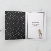 Verjaardagsmelk en koekje op plaid kaart (Binnen)