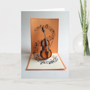 Verjaardagsmelodie Instrumentkaart Kaart