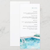 verjaardagsmenu | Celebration menu | Poolparty (Voorkant / Achterkant)