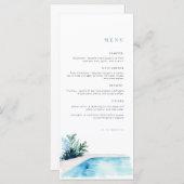 verjaardagsmenu | Celebration menu | Poolparty (Voorkant / Achterkant)