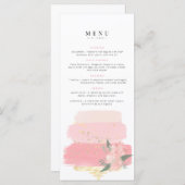 Verjaardagsmenu | Feestmenu | Bruiloftsfeest  Menu (Voorkant / Achterkant)