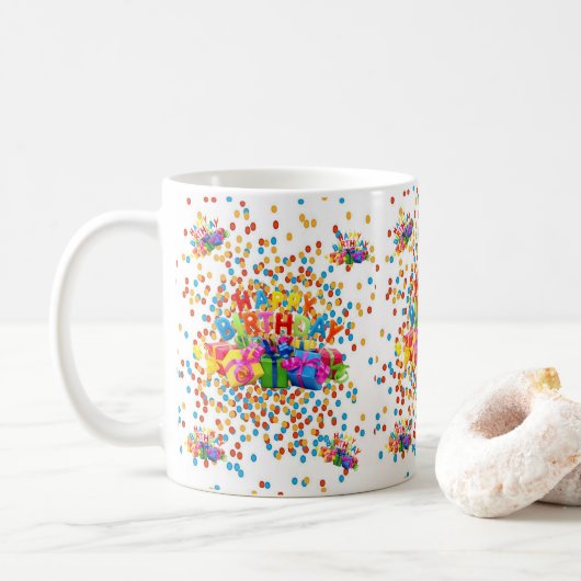 Verjaardagsmok Koffiemok (Met donut)