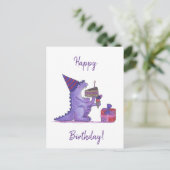 Verjaardagsmonster Briefkaart (Staand voorkant)