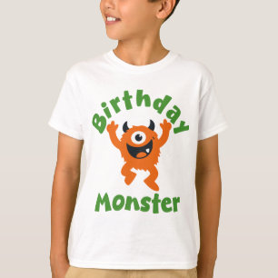 Verjaardagsmonster Oranje Feest T-shirt