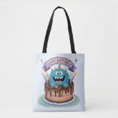 Verjaardagsmonster Tote Bag (Voorkant)