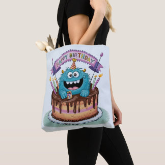 Verjaardagsmonster Tote Bag