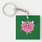 Verjaardagsmonster vol charme sleutelhanger (voorkant)