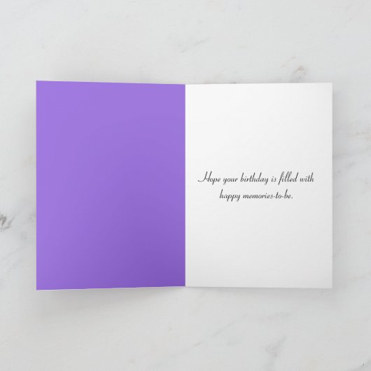 Verjaardagsmuis in Iris Flower Kaart (Binnen)