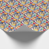 Verjaardagsmuis met kaas cadeaupapier (Hoek)