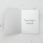 Verjaardagsmuis met witte madeliefje kaart (Binnen)